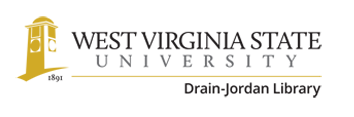 WVSU logo with 'Drain-Jordan Library' beneath