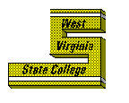 college symbol of gold S with West Virginia State
College